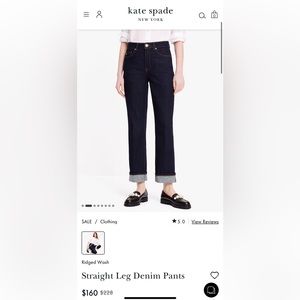 KS straight leg denim pants